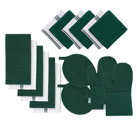 Lane Linen dish towels set 16pc for fast drying and cleanup