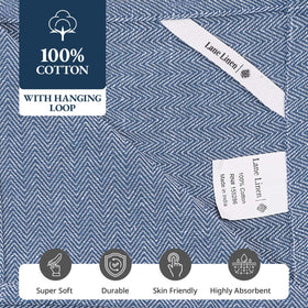 Lane Linen blue chambray set makes a practical housewarming gift.