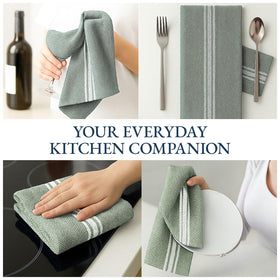 Lane Linen olive towels multi-use as towels, napkins, or hand towels