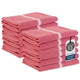 Lane Linen kitchen towels set shown on a bright counter for daily dish drying