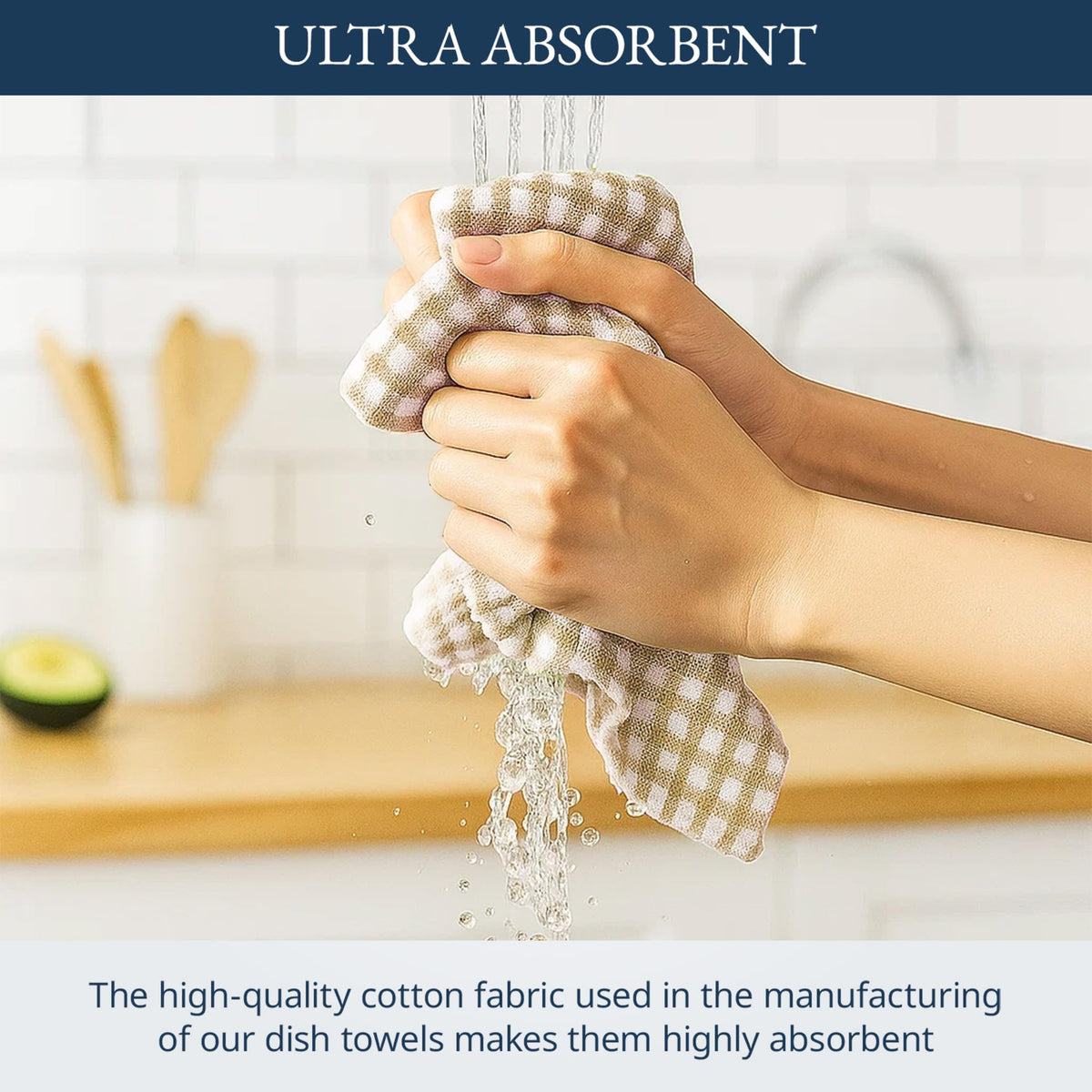 LANE LINEN machine-washable cotton towels in beige simplify refresh between uses