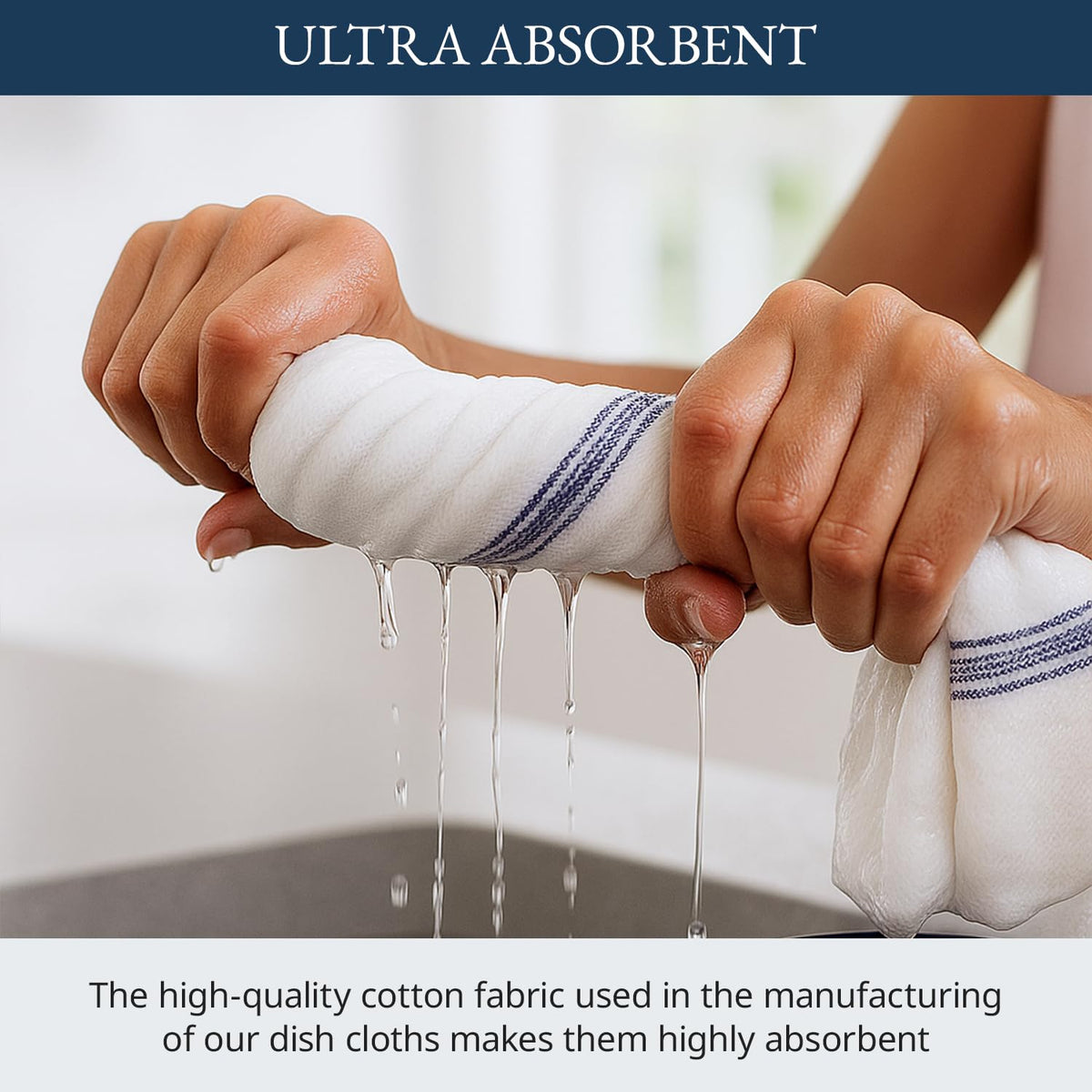 Lane Linen machine-washable kitchen towels stay vibrant after many washes