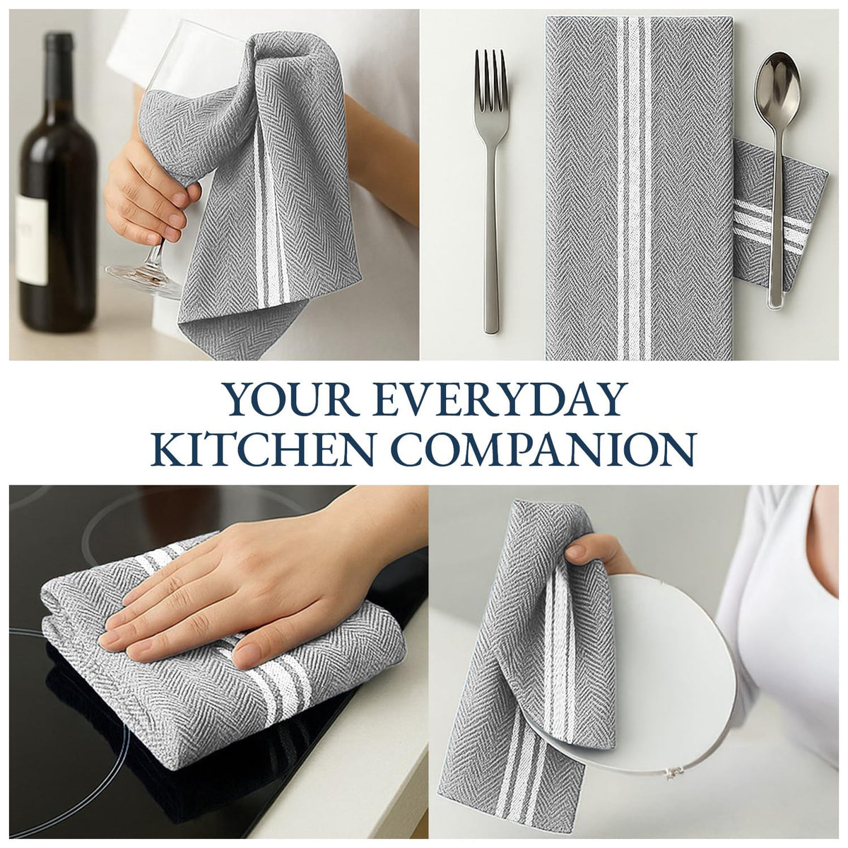 Lane Linen multi-use towels suited for drying, wiping, or serving tasks.