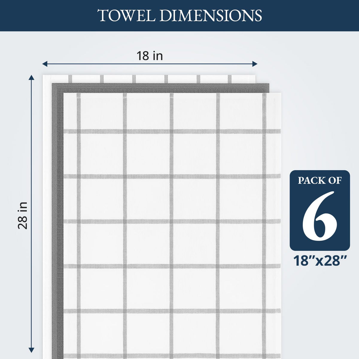 LANE LINEN quick-drying dish cloths in grey for busy kitchens
