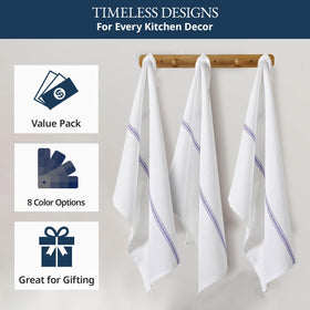 Lane Linen 12-pack kitchen towels simplify cleanup routines