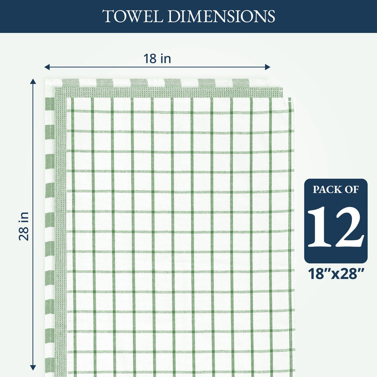 Lane Linen striped design kitchen towels add an elegant touch