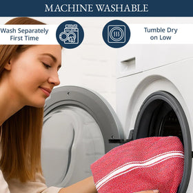 Lane Linen tea towels appear soft and durable for daily prep
