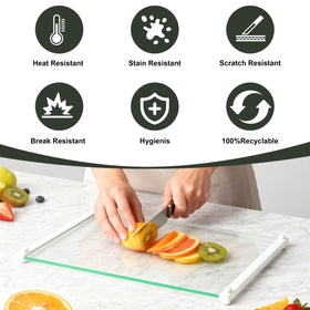 LANGBOHOS Multi-functional boards serve as cutting board and serving tray.