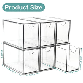 LANLISA stackable tea storage saves counter space with vertical organization.