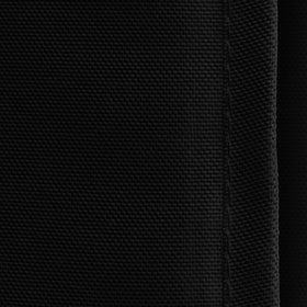 Lann's Linens fitted edge design showing a clean edge on a black tablecloth