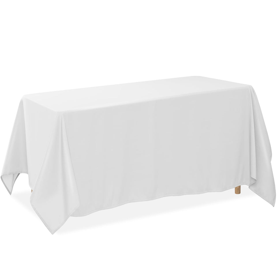 Lann's Linens tablecloth edge and hem for a crisp, durable finish.