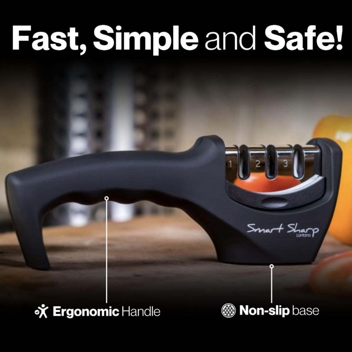 Lantana Smart Sharp ergonomic handle designed for a comfortable grip