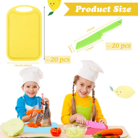 Lanties kids cutting knife set with serrated edge for gentle slicing.