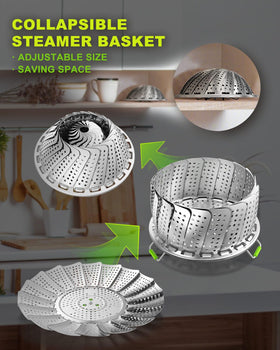 Expanded LANVIYA steamer to 11 inches for larger batches
