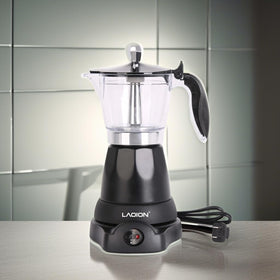 LAOION Cuban Coffee Maker BPA-free-upper component ensures safe materials during brew
