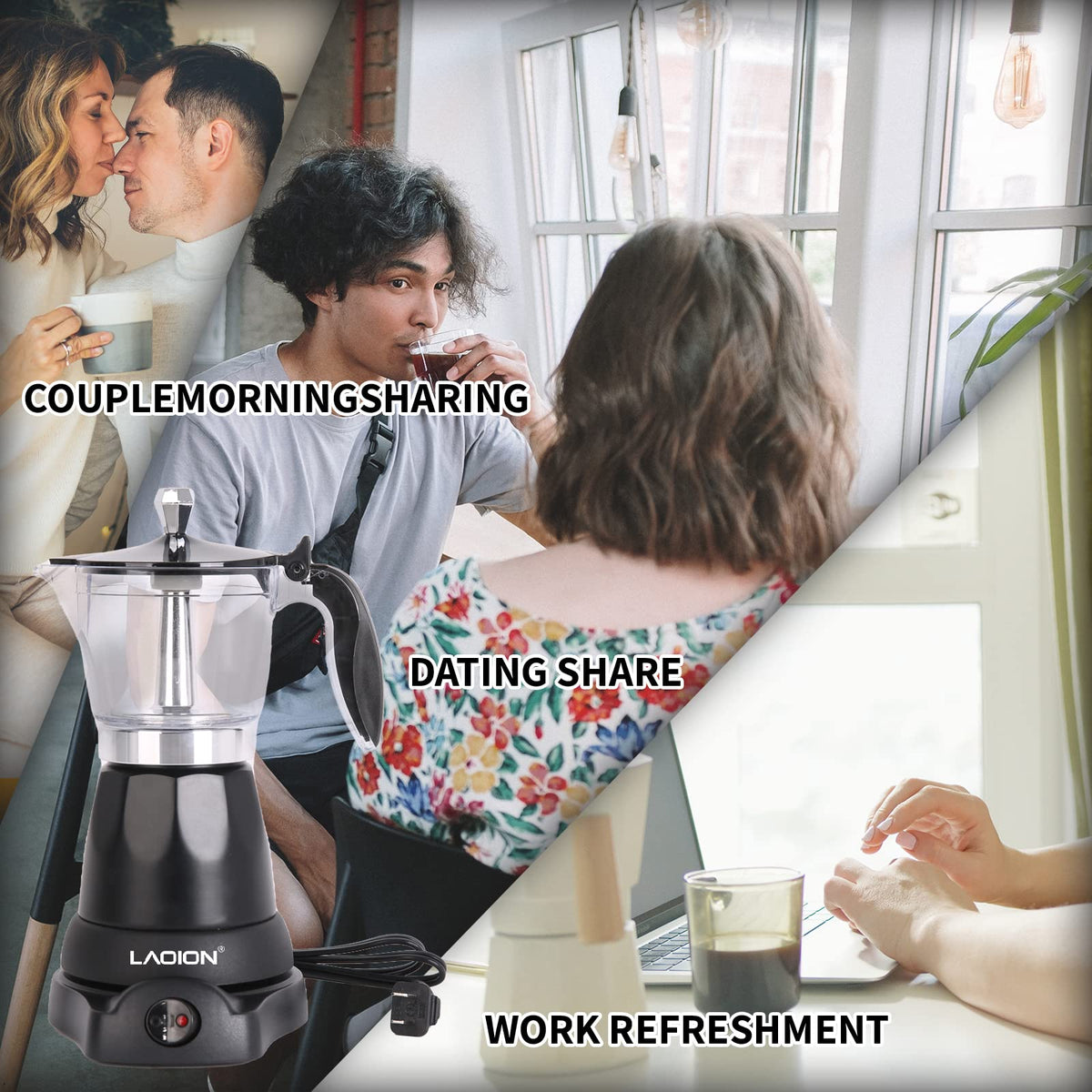 LAOION Cuban Coffee Maker overheat-protection keeps your brewing safer