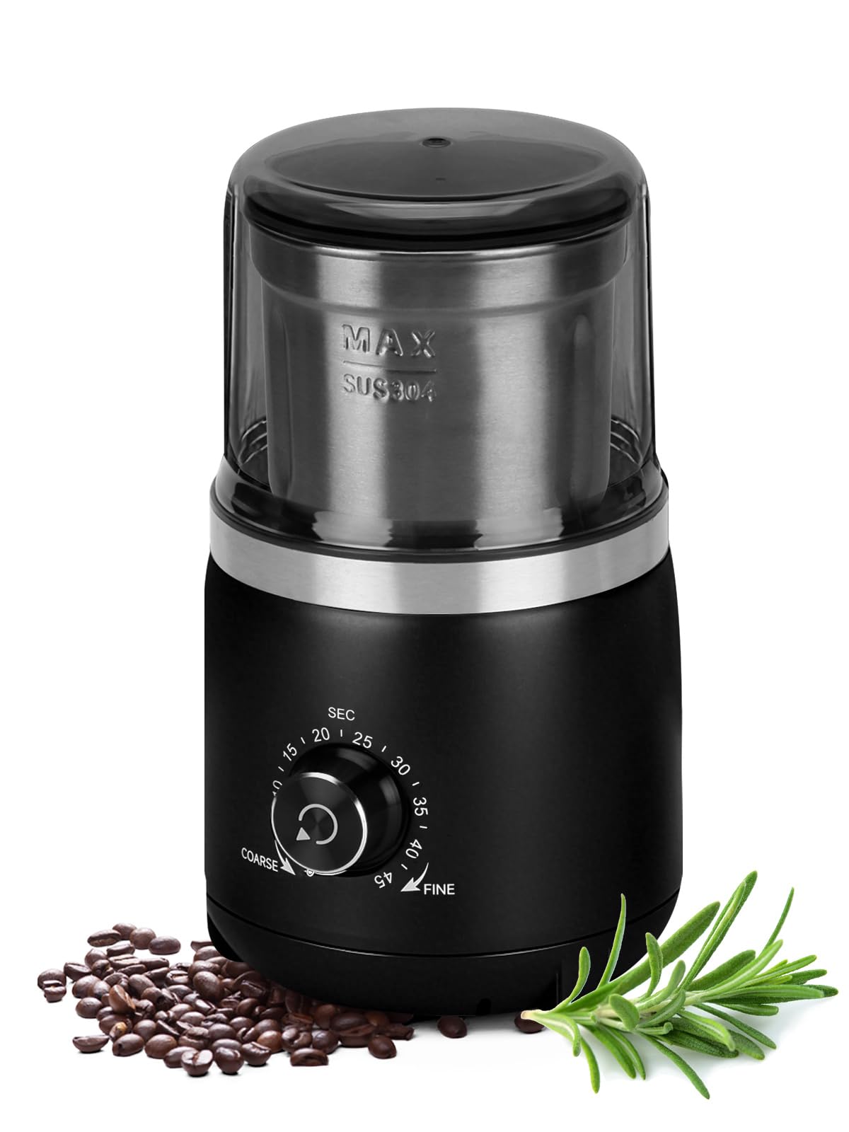LAOION electric grinder with quiet-grinding for peaceful mornings.