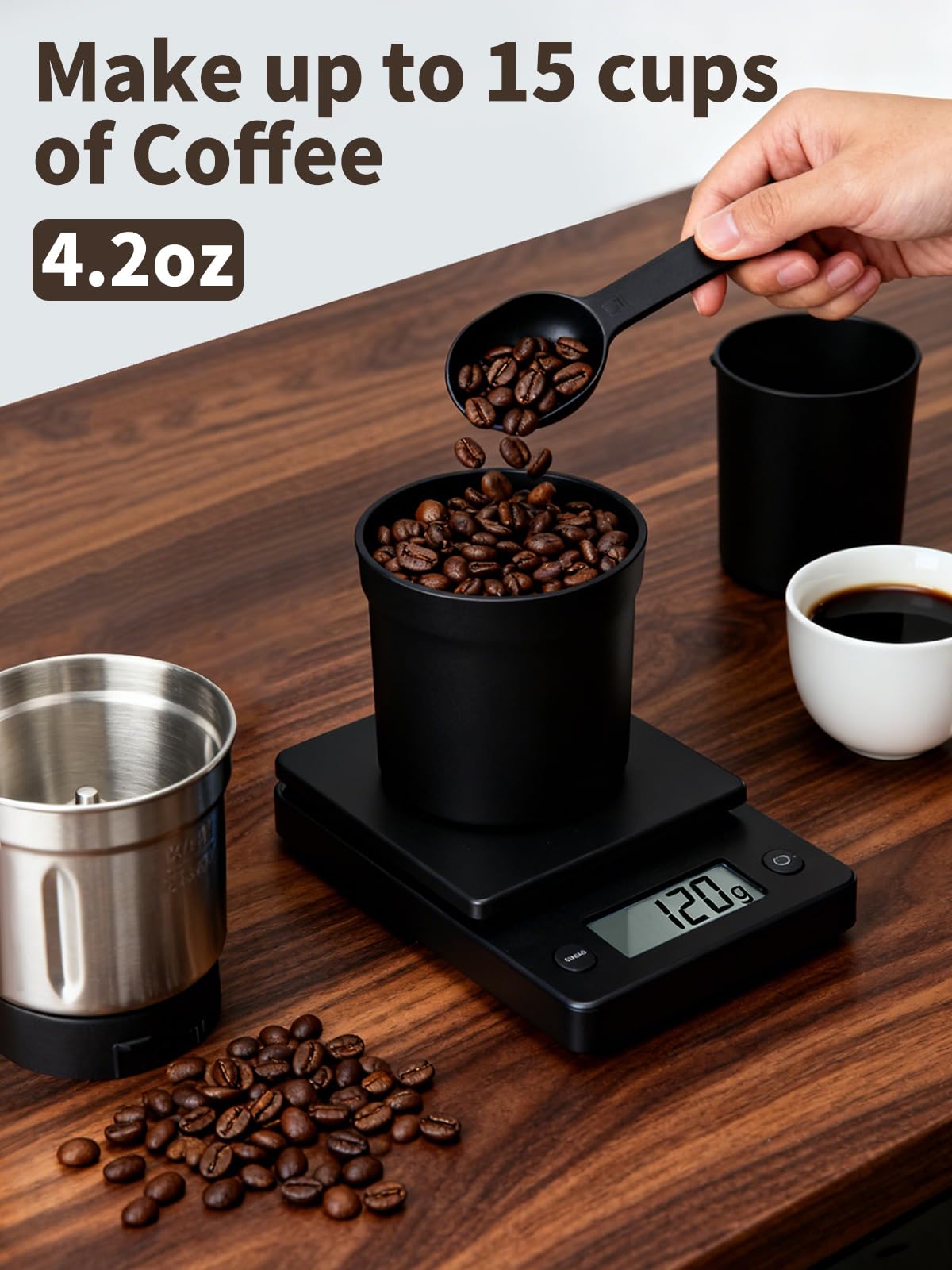 LAOION grinder handling spices and herbs for versatile milling.