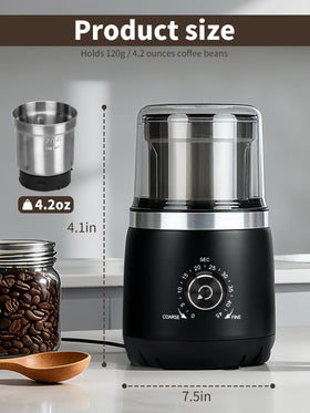 LAOION grinder showing one-touch operation for quick use.