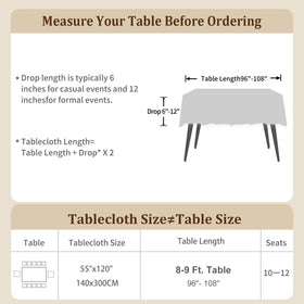 Laolitou versatile tablecloth suits indoor dining and outdoor events.