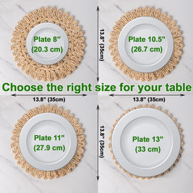 Laquedecraft placemats showcase natural weave on a table setting