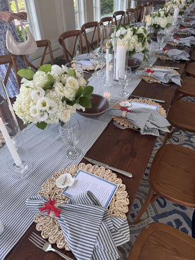 Laquedecraft corn husk placemats suitable for weddings and events