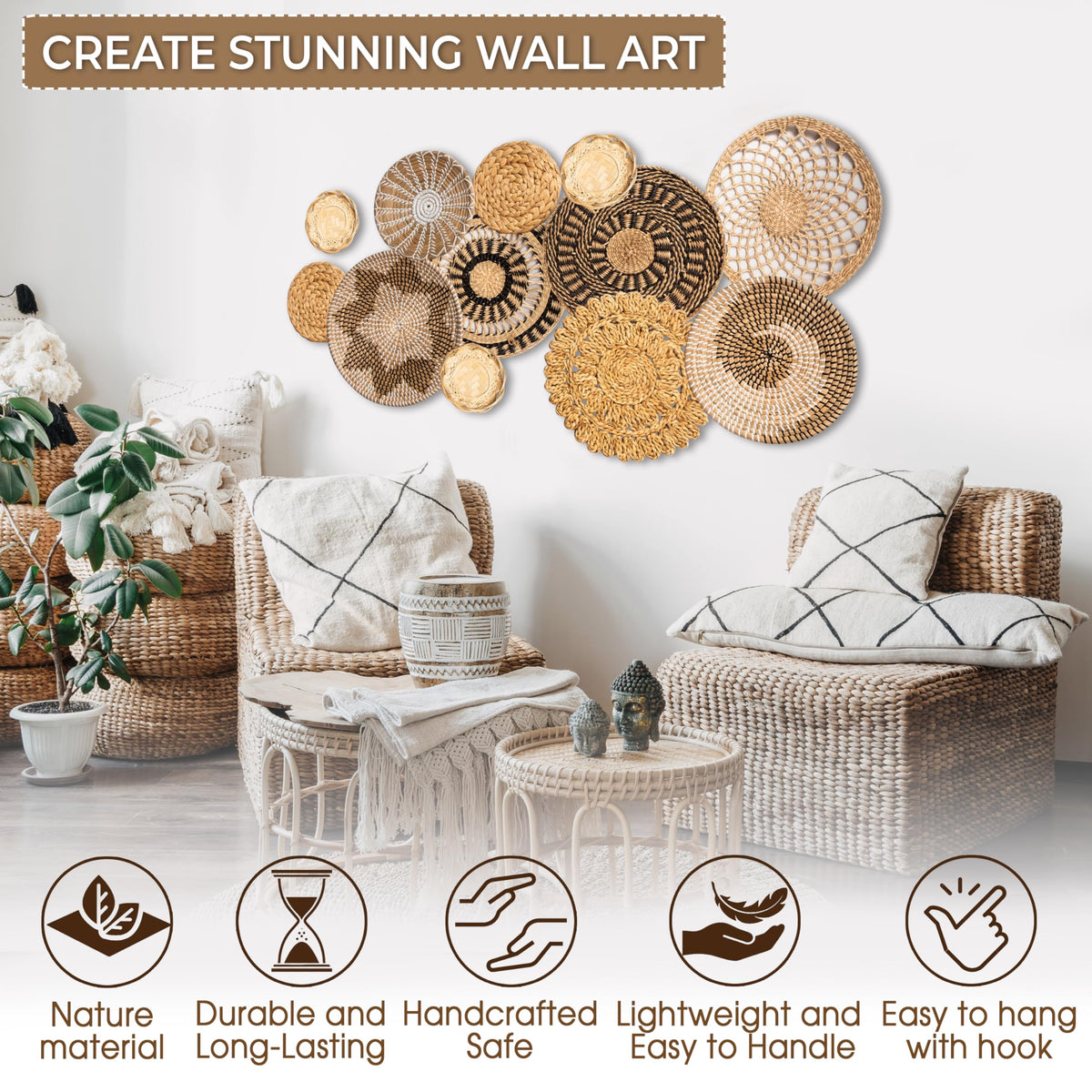 Laquedecraft small wicker basket ideal for organizing small items