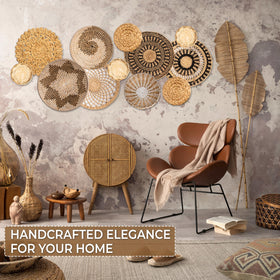 Laquedecraft woven placemat 7-9 inch adds natural texture