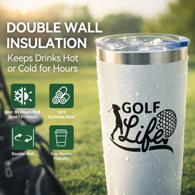 Larchio absorbent golf towel for quick dry on greens.