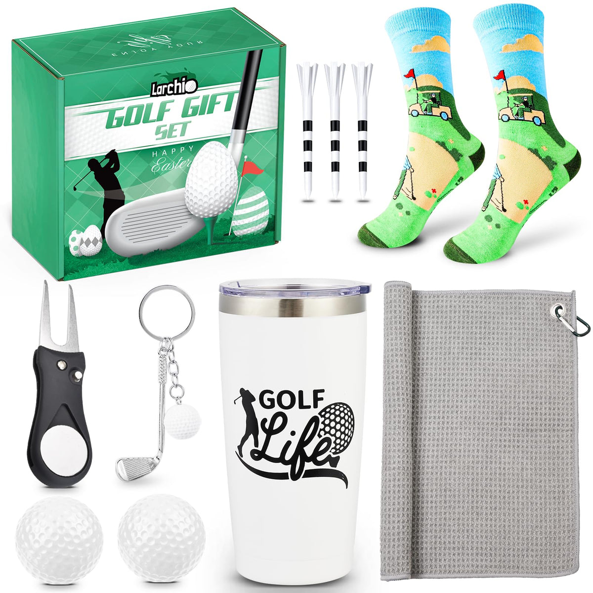 Larchio Easter golf gift set ideal for gifting.
