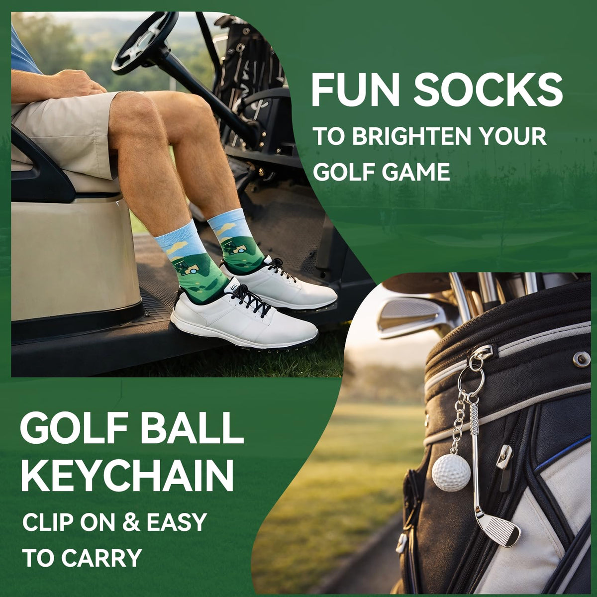Larchio golf balls for practice and rounds.