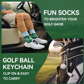 Larchio golf balls for practice and rounds.