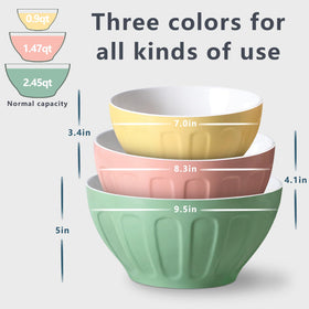 Lareina large prep bowl ideal for quick food prep and mixing.