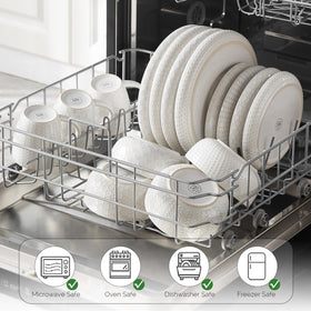Lareina dishwasher-safe ceramic ware for easy daily cleaning.