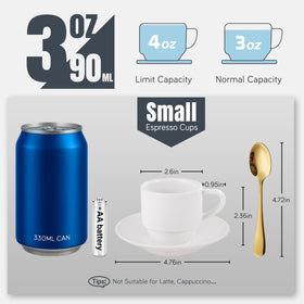 Lareina four-pack stackable cups ideal for entertaining guests.