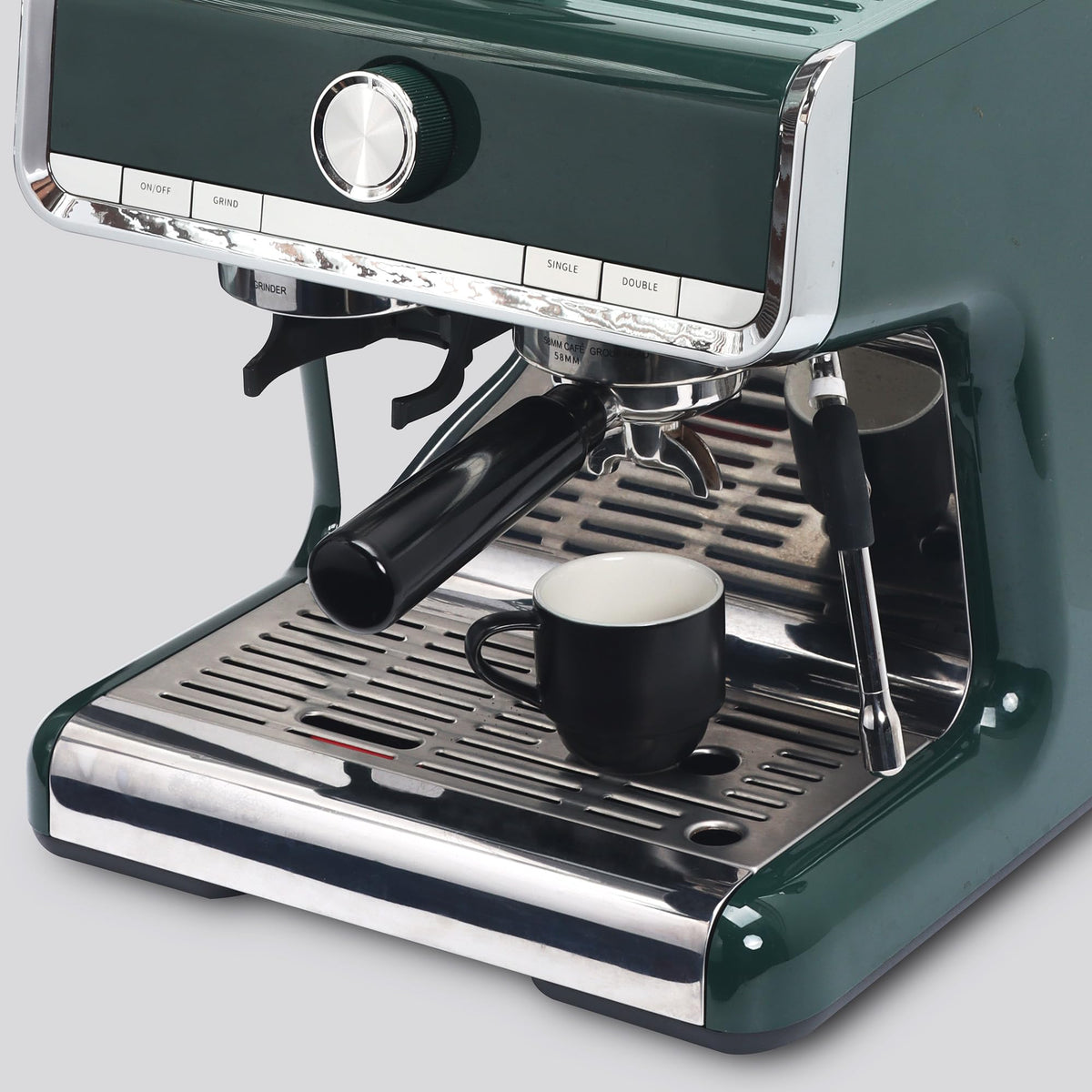 Lareina matte black demitasse cups showcase contemporary style and grip