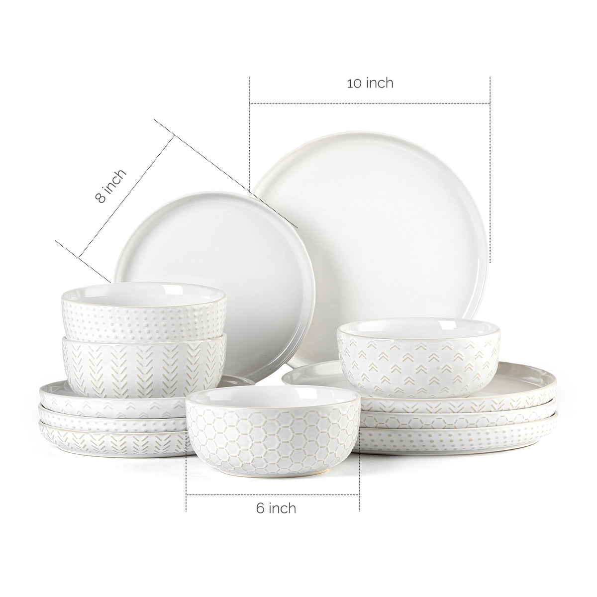 Lareina 6-inch cereal bowl with chip-resistant ceramic for daily use.