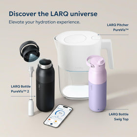 LARQ PureVis 1-year warranty badge for reliable support