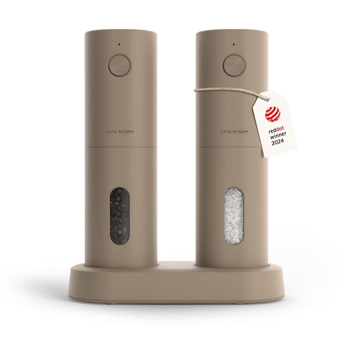LARS NYSØM electric grinder with LED light for precise seasoning at the table.