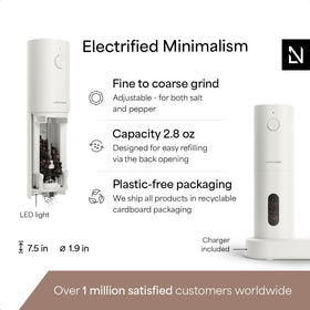 LARS NYS40M USB-rechargeable mill set for cordless convenience