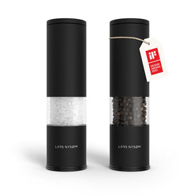 LARS NYSØM Lagom salt and pepper mill set on table, compact and stylish for seasoning