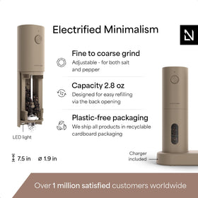 Refillable spice shaker keeps flavors fresh for daily use.
