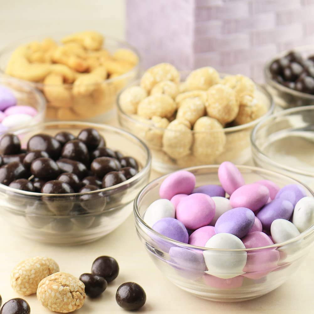 Lartique stackable mini bowls save cupboard space when storing.