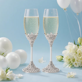 LASODY crystal flutes set elevates toast moments for couples
