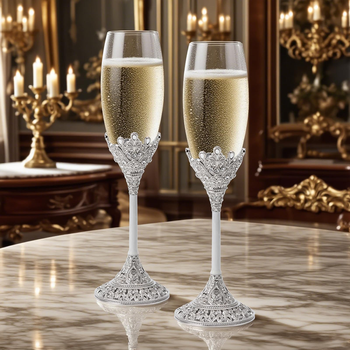 LASODY sturdy glass and metal construction blends durability with elegance