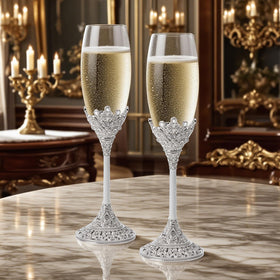LASODY sturdy glass and metal construction blends durability with elegance