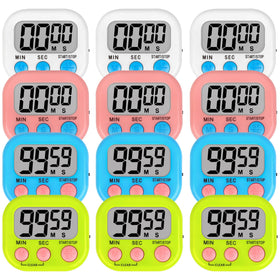 Lasubst digital classroom timer with magnetic back on whiteboard for quick time tracking.
