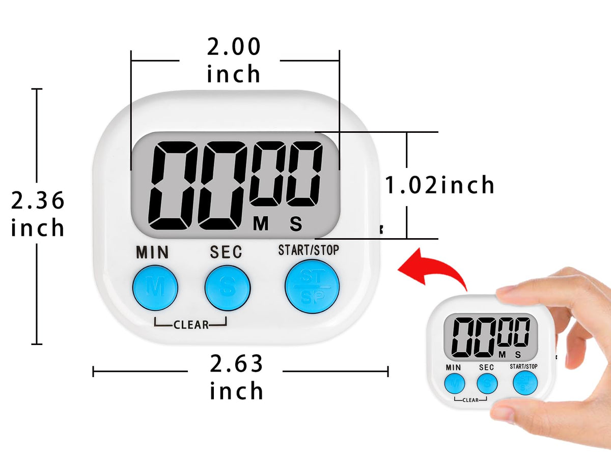 Lasubst digital classroom timer can hang around the neck for portable timed activities.
