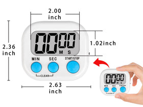 Lasubst digital classroom timer can hang around the neck for portable timed activities.