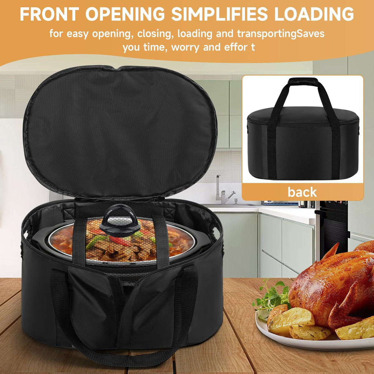 LASUK bag side handles offer versatile carrying options